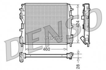 Купити DRM23019 DENSO Радіатор охолодження двигуна Кенго 1 (1.5 dCi, 1.9 dCi)
