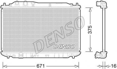 Купить DRM40028 DENSO Радиатор охлаждения двигателя Civic 1.6