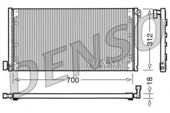 Купить DCN12001 DENSO Радиатор кондиционера Дейли (2.3, 2.8)
