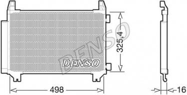 Купить DCN50028 DENSO Радиатор кондиционера Ярис (1.0, 1.3, 1.5 Hybrid)