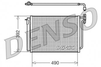 Купити DCN05009 DENSO Радіатор кондиціонера БМВ Х5 Е53 (2.9, 3.0, 4.4, 4.6, 4.8)