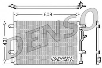Купить DCN02011 DENSO Радиатор кондиционера Ауди А6 С5 (2.0, 3.0, 3.0 quattro)