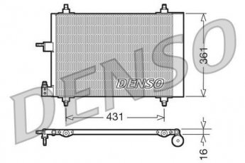 Купити DCN07009 DENSO Радіатор кондиціонера Джампі (2.0 HDi 110, 2.0 HDi 110 16V, 2.0 HDi 95)