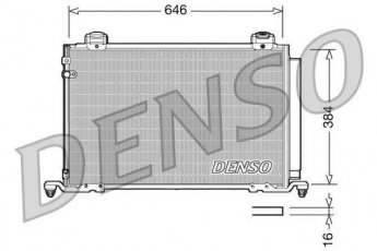 Купить DCN50026 DENSO Радиатор кондиционера Toyota