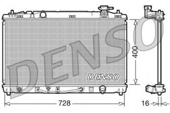 Радіатор охолодження двигуна DRM50042 DENSO фото 1