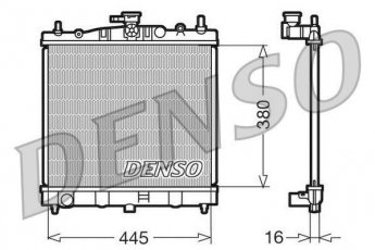 Купить DRM46002 DENSO Радиатор охлаждения двигателя Микра (1.0, 1.2, 1.4, 1.5, 1.6)