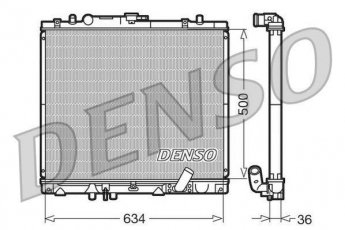 Купить DRM45020 DENSO Радиатор охлаждения двигателя Паджеро Спорт 1 2.5 TD