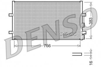Купити DCN10009 DENSO Радіатор кондиціонера Transit 7 (2.2, 2.3, 2.4, 3.2)