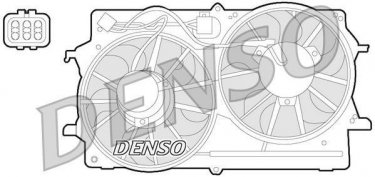 Купить DER10007 DENSO Вентилятор охлаждения Focus 1 (1.4 16V, 1.6 16V, 1.8 16V)