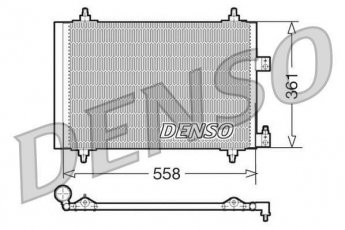 Купить DCN07005 DENSO Радиатор кондиционера Ситроен С5 1 (1.7, 2.0, 2.2, 2.9)