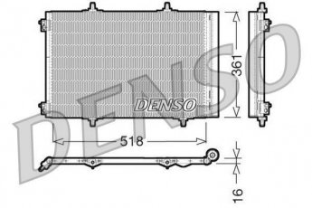 Купити DCN07013 DENSO Радіатор кондиціонера Пежо