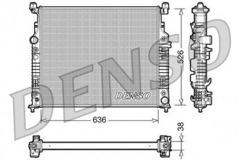 Купить DRM17006 DENSO Радиатор охлаждения двигателя GL-CLASS (3.0, 4.7, 5.5)