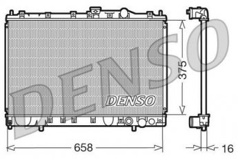 Радіатор охолодження двигуна DRM45002 DENSO фото 1