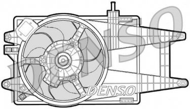 Купити DER09040 DENSO Вентилятор охолодження Fiat