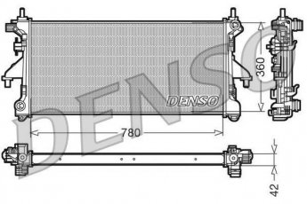 Купить DRM21102 DENSO Радиатор охлаждения двигателя Боксер (2.2, 3.0)