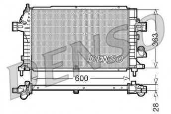Купить DRM20100 DENSO Радиатор охлаждения двигателя Astra H (1.2, 1.7, 1.9, 2.0)