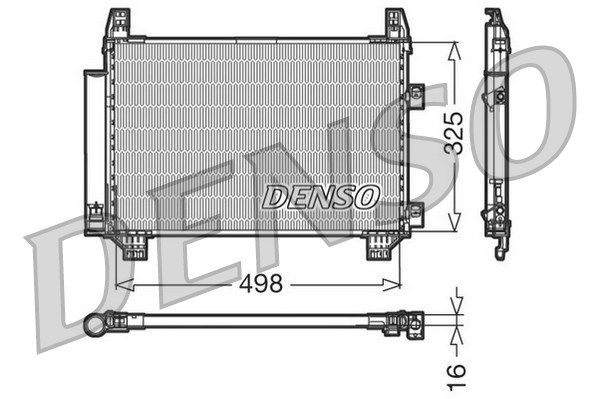 Радіатор кондиціонера DCN50001 DENSO фото 1