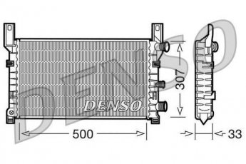 Купити DRM10035 DENSO Радіатор охолодження двигуна Фієста