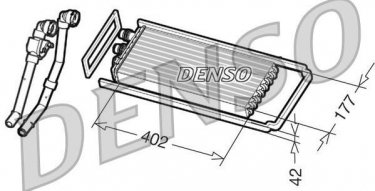 Купить DRR12101 DENSO Радиатор печки Iveco