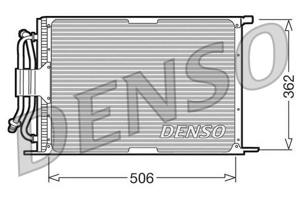 Радиатор кондиционера DCN10005 DENSO фото 1