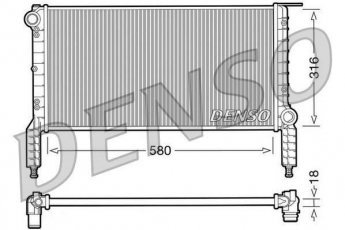 Купить DRM09064 DENSO Радиатор охлаждения двигателя Doblo (1.2, 1.6 16V)