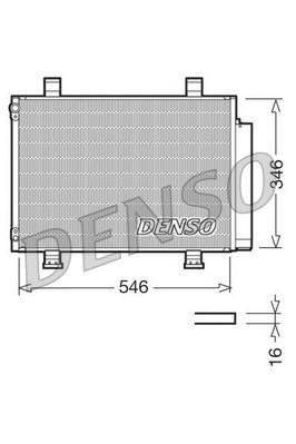 Купить DCN47001 DENSO Радиатор кондиционера Swift (3, 4) (1.2, 1.3, 1.5, 1.6)