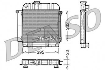 Купити DRM05010 DENSO Радіатор охолодження двигуна БМВ Е21