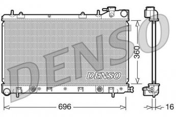 Купити DRM36002 DENSO Радіатор охолодження двигуна