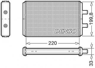 Купить DRR12016 DENSO Радиатор печки