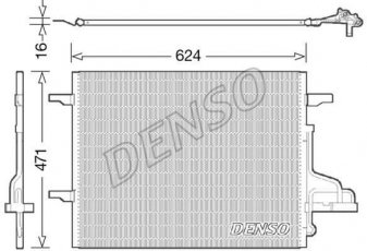 Купить DCN10027 DENSO Радиатор кондиционера Куга 1 (2.0 TDCi, 2.5)