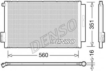 Купить DCN09043 DENSO Радиатор кондиционера Фиат