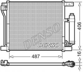 Купити DCN46021 DENSO Радіатор кондиціонера Ніссан Жук (1.5 dCi, 1.6, 1.6 DIG-T)
