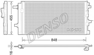 Радіатор кондиціонера DCN02023 DENSO фото 1