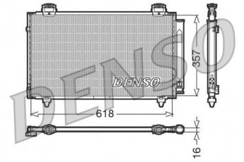 Купить DCN50004 DENSO Радиатор кондиционера Королла (120, 140, 150)