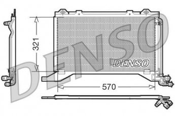 Купити DCN17019 DENSO Радіатор кондиціонера Mercedes 210 (2.0, 2.1, 2.2, 2.9)