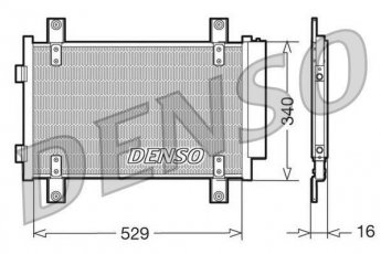 Купити DCN09049 DENSO Радіатор кондиціонера Fiat