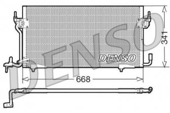 Купить DCN07060 DENSO Радиатор кондиционера Партнер (1.8 D, 1.9 D, 2.0 HDI)