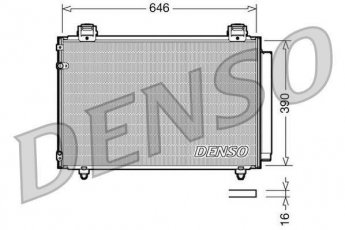 Купить DCN50024 DENSO Радиатор кондиционера Авенсис Т25 (1.6, 1.8, 2.0, 2.4)