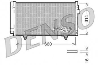 Купити DCN36003 DENSO Радіатор кондиціонера Forester (2.0 AWD, 2.0 D AWD, 2.5 AWD)