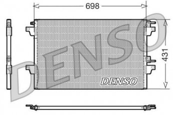 Купить DCN23021 DENSO Радиатор кондиционера Megane 2 (1.5, 1.6, 1.9, 2.0)