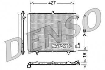 Купить DCN21009 DENSO Радиатор кондиционера Peugeot 207 (1.4, 1.6)