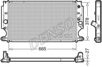 Радіатор охолодження двигуна DRM50088 DENSO фото 1
