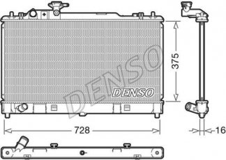 Купити DRM44033 DENSO Радіатор охолодження двигуна Mazda 6 (GG, GY) (1.8, 2.0)