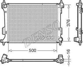 Купить DRM41010 DENSO Радиатор охлаждения двигателя Hyundai i20 (1.2, 1.4, 1.6)