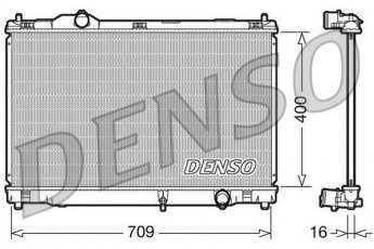 Купить DRM51008 DENSO Радиатор охлаждения двигателя Лексус ЖС (3.0, 300, 450h)