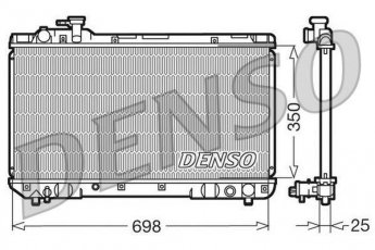 Радиатор охлаждения двигателя DRM50020 DENSO фото 1