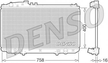 Купить DRM51009 DENSO Радиатор охлаждения двигателя