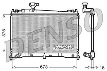 Купить DRM44010 DENSO Радиатор охлаждения двигателя