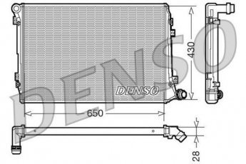 Купить DRM32037 DENSO Радиатор охлаждения двигателя Гольф 5 (1.9, 2.0)