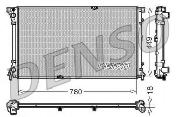 Купить DRM23097 DENSO Радиатор охлаждения двигателя Виваро (2.5 CDTI, 2.5 DTI)